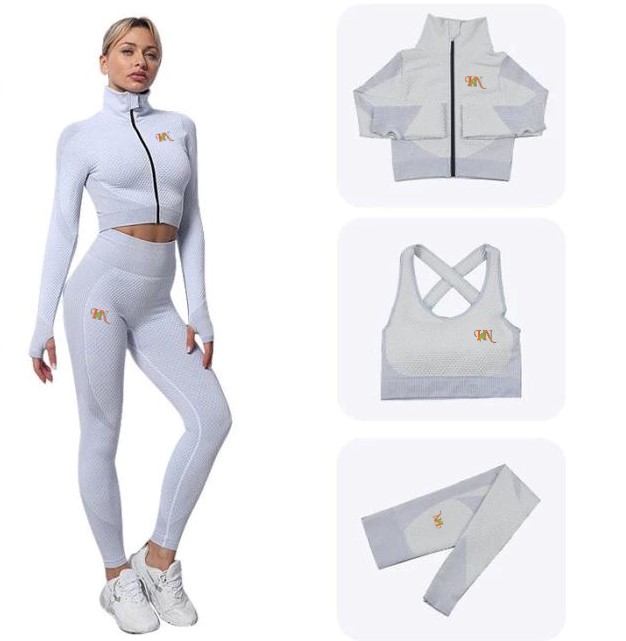 Women's sports set (S) Small Size (white)